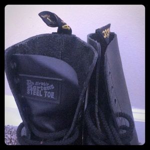 Dr Martens steel toe with bouncing soles